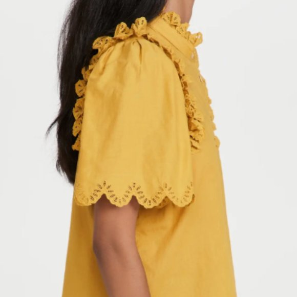 Sea Adrienne Cotton Short Sleeve Top - Picture 3 of 8